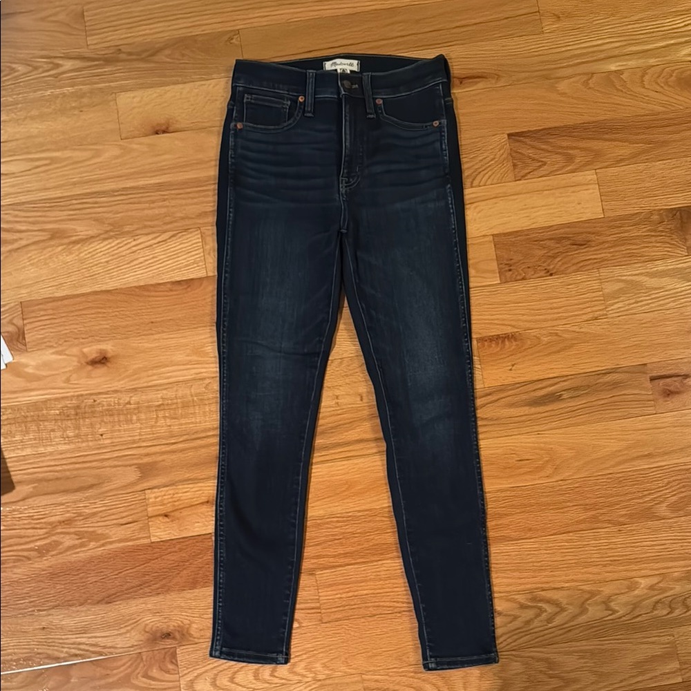 Madewell 10” high rise Dark Wash Skinny Jeans